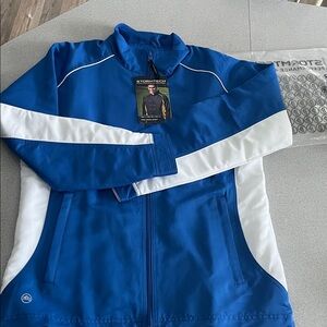 StormTech Blue /White Unisex Track Coat